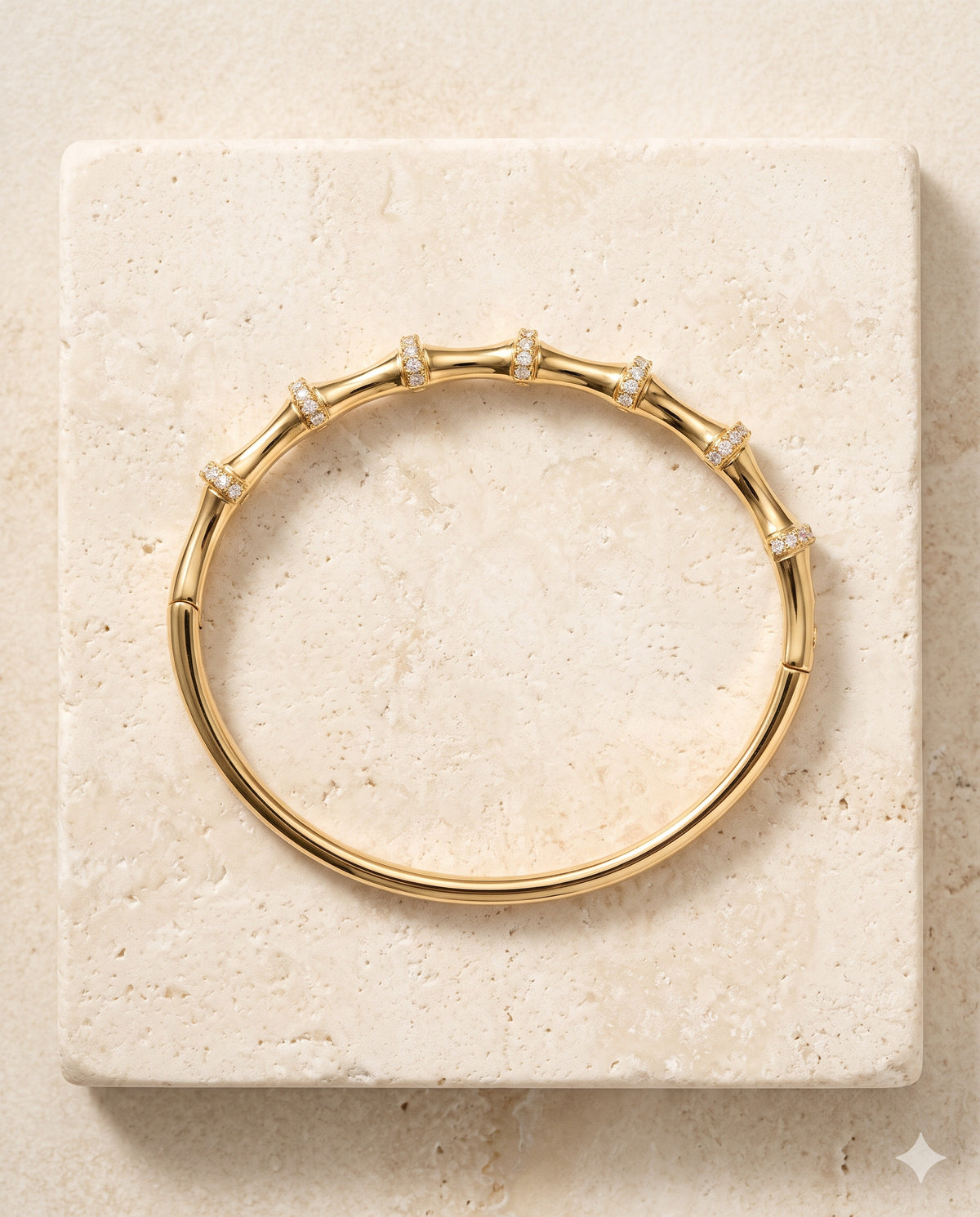 Pave Bamboo Kada