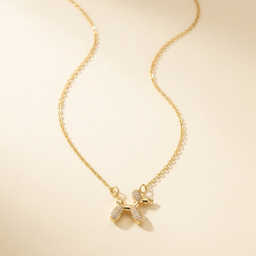 Balloon Dog Pendant Necklace