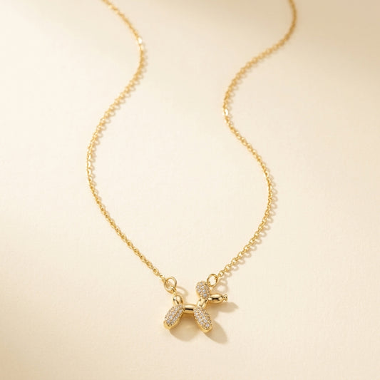 Balloon Dog Pendant Necklace