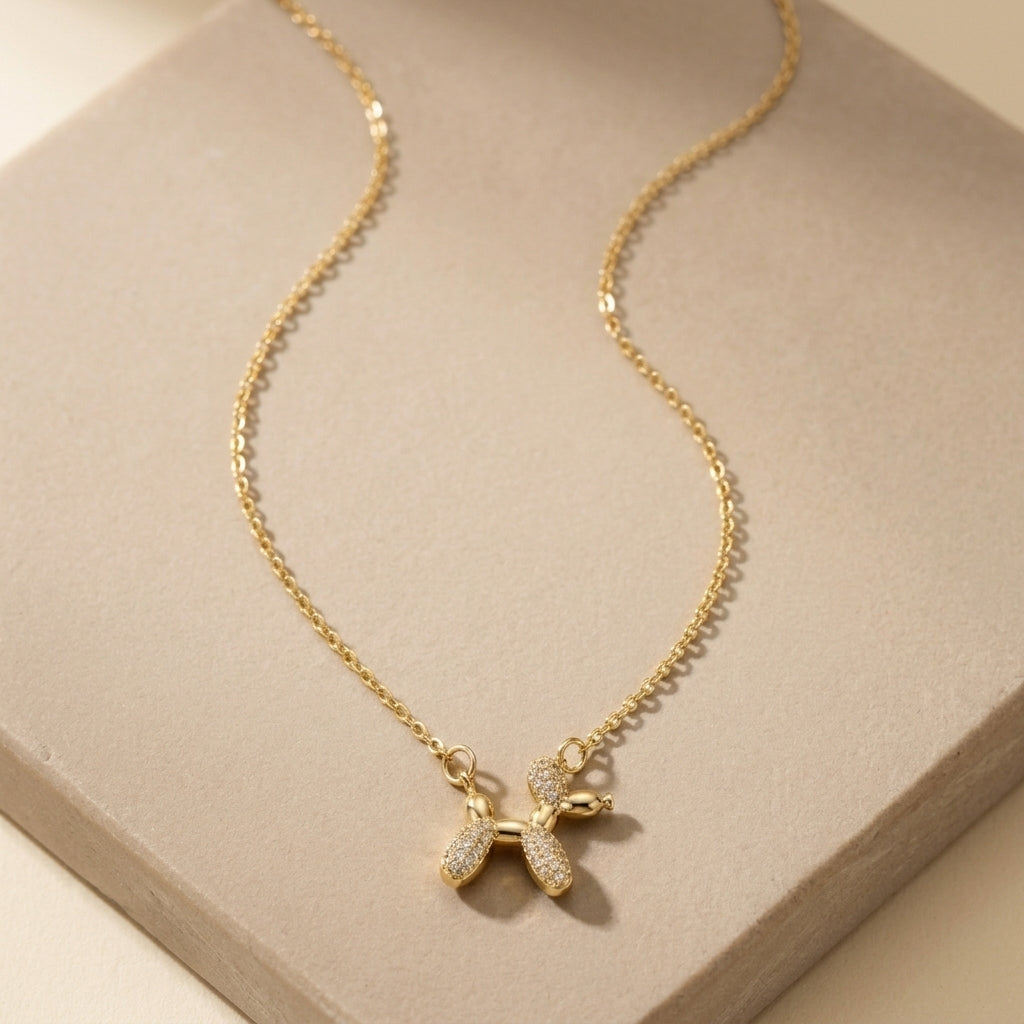 Balloon Dog Pendant Necklace