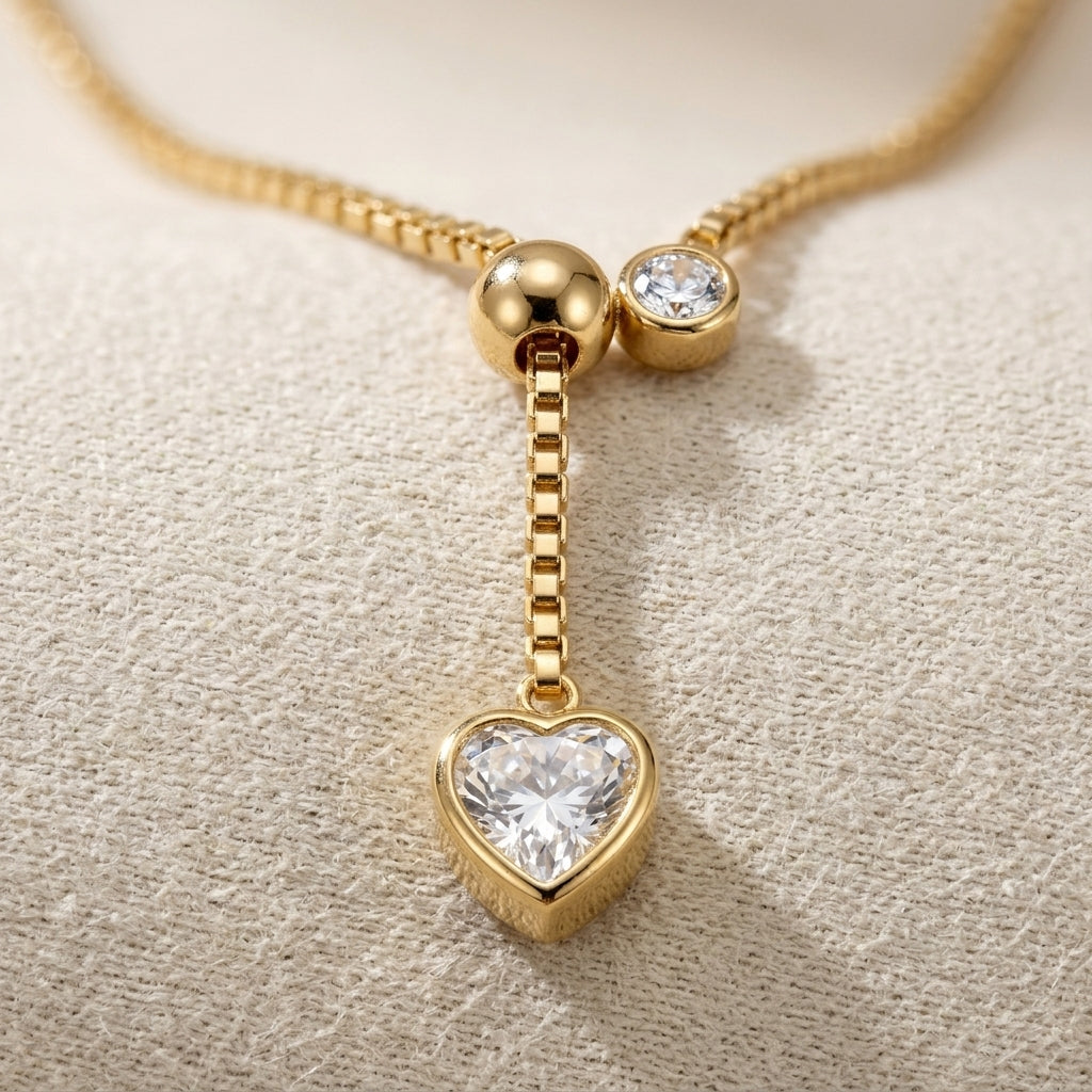 Heart Drop Y-Necklace