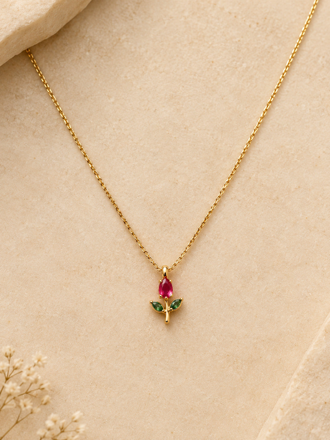 Rose Pendant Necklace