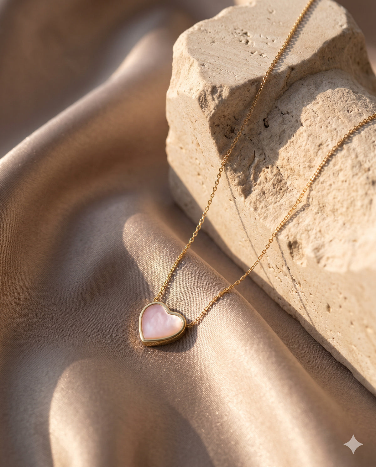Pink Heart Pendant Necklace